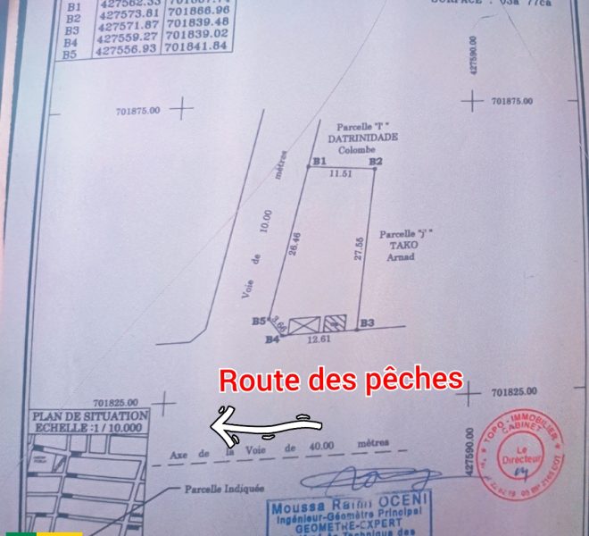Terrain à vendre à Cotonou fidjrossè Bénin