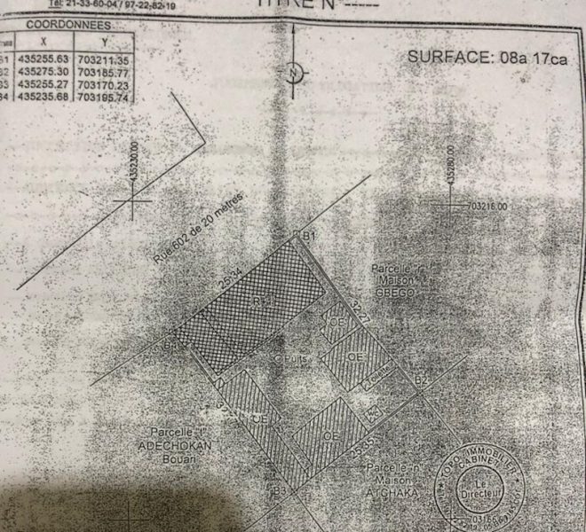 parcelle à vendre à cotonou