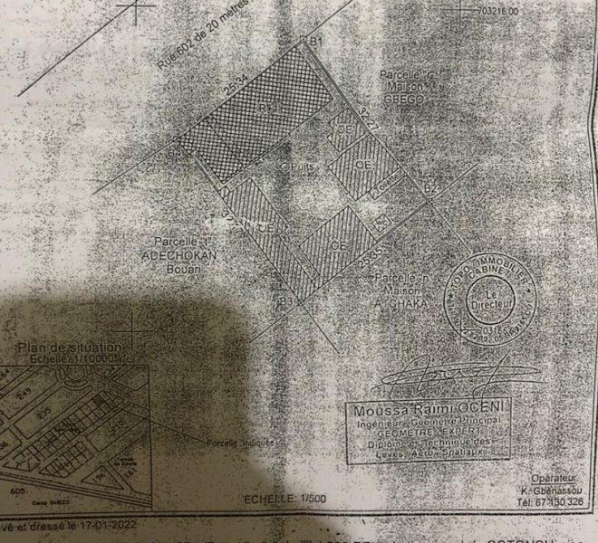 parcelle à vendre à cotonou  1
