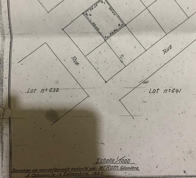 Parcelle, terrain à vendre à Cotonou Gbégamey au Bénin 1