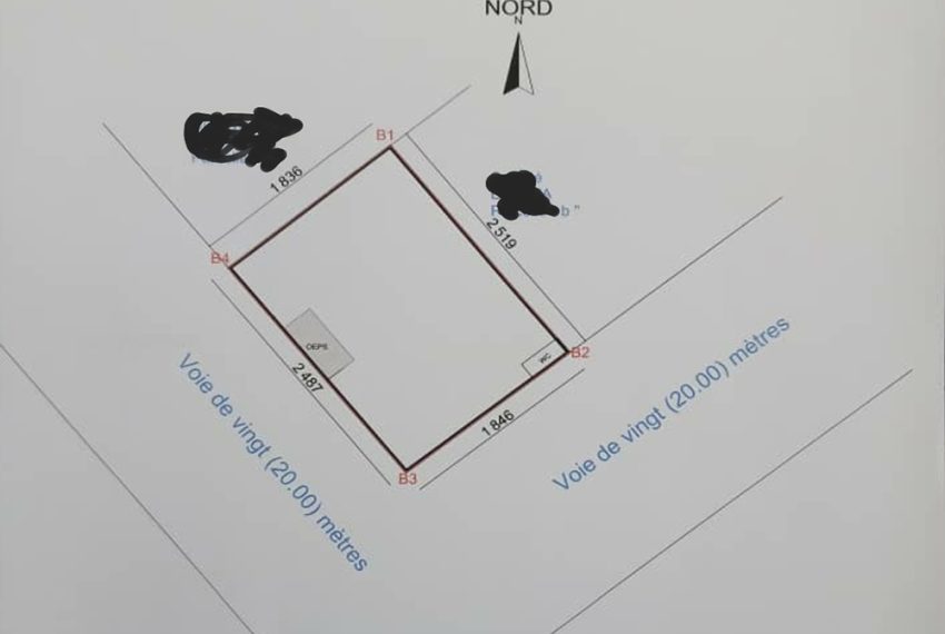 parcelle en angle de rue à vendre en face du centre EYA de Lionel TALON à Akpakpa 2